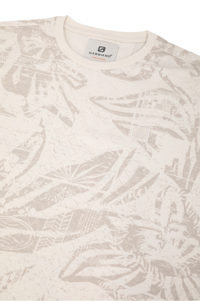 ALLOVER PRINT T SHIRT 155911 SAND